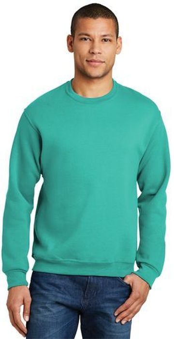 Jerzees Adult Unisex NuBlend® 8 oz., 50% cotton, 50% polyester Crewneck Sweatshirt
